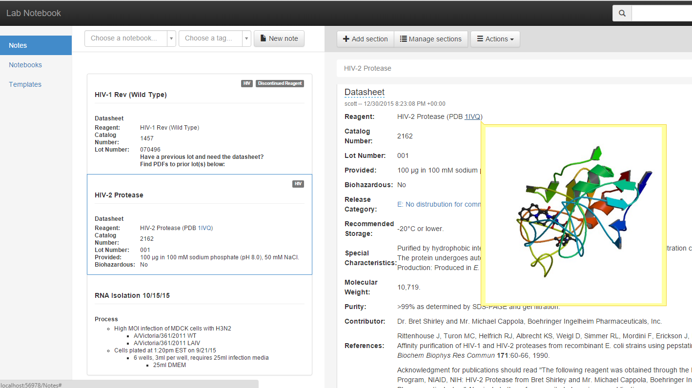 An image that shows the ELN software integration capabilities